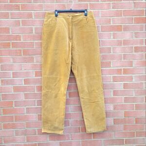 Metro Style Genuine Suede Camel Tapered Pants size 16T Tall